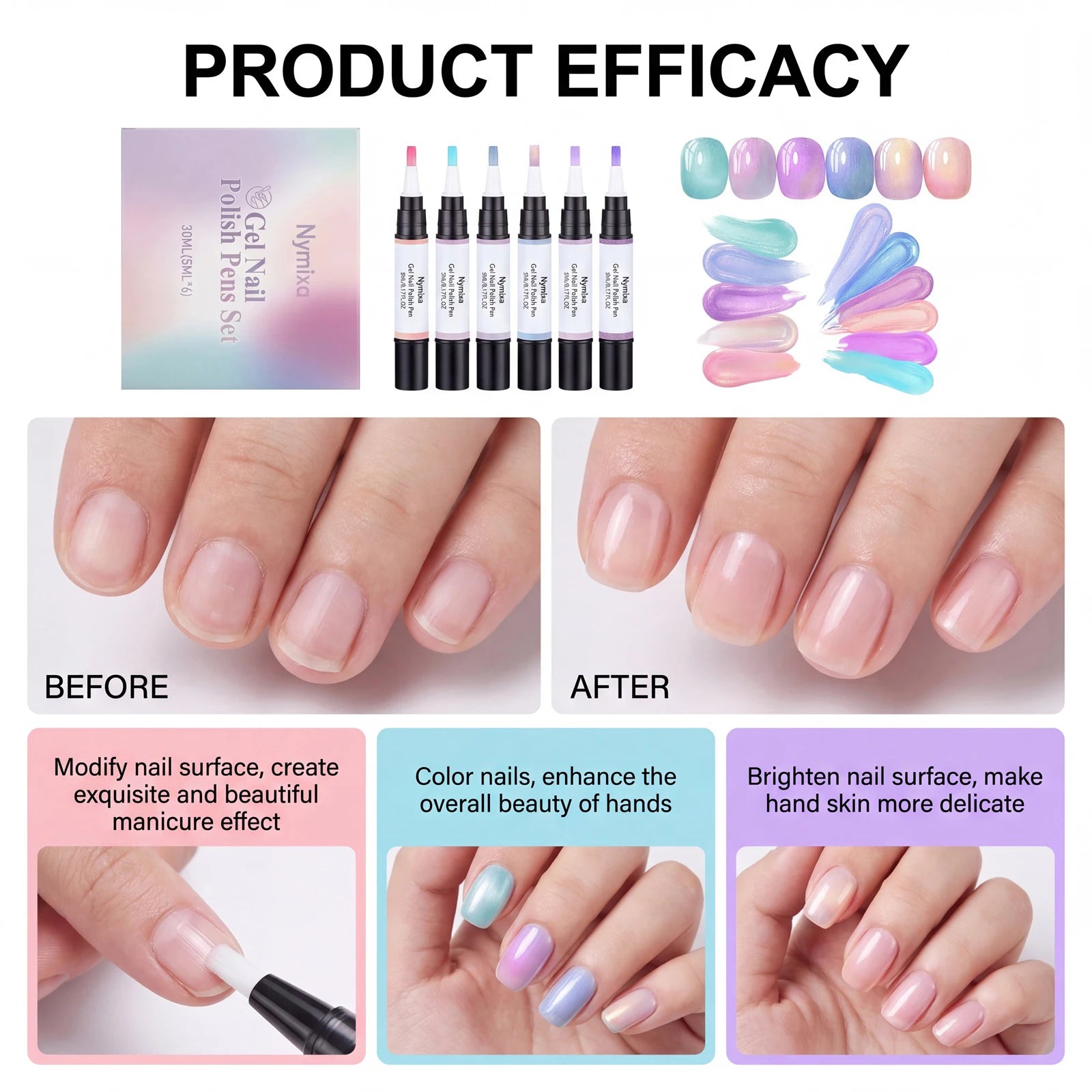 GlamGel™ Nail Pen Set 💅✨ — Salon Nails in One Easy Step