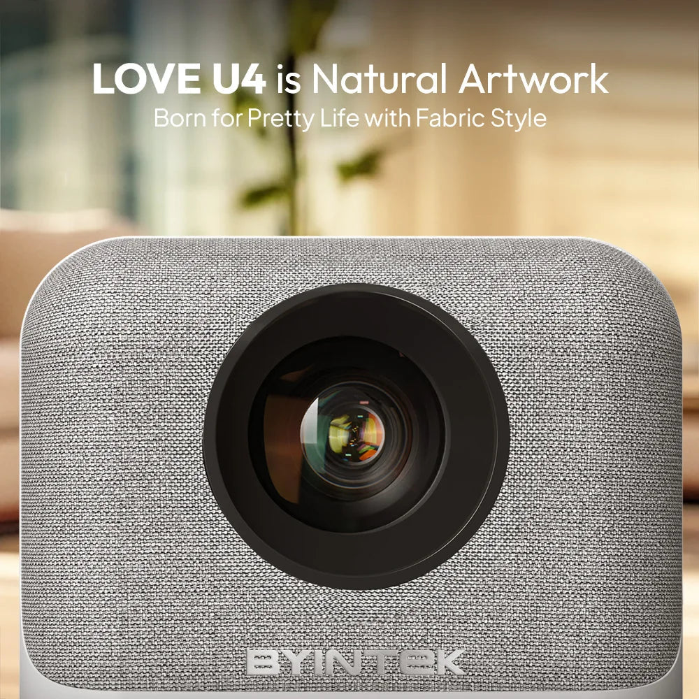 BYINTEK LOVE U4 Smart Mini Home Theater Projector 4K 1080P Video Android WIFI for Smartphone Cinema South Bay Evans General Store