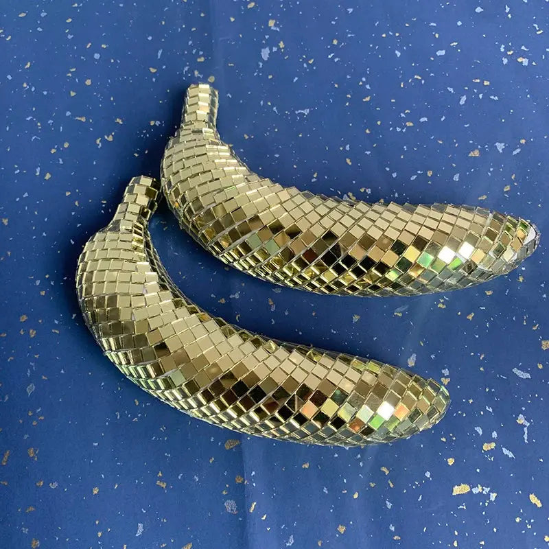 Disco Banana Apple Art Home Decoration Mirror Reflective Disco Decor AliExpress