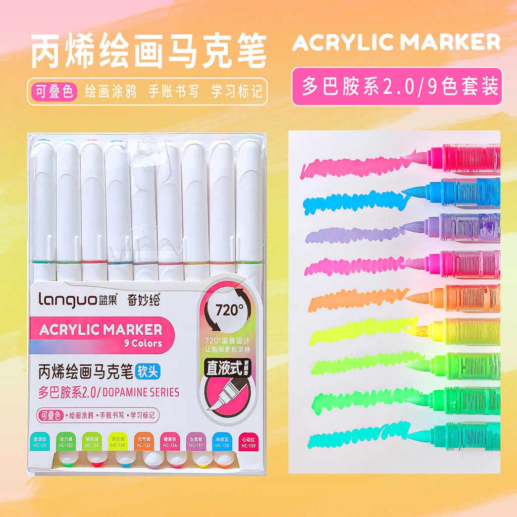VividFlow Markers: Bold Colors, Smooth Strokes! Kawaii Stationery Store