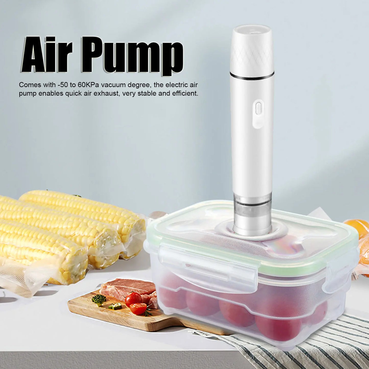 Air Pump Vacuum Sealer Electric Air Pump Electric Air Pump Handheld Vacuum Sealer Cordless Sealing Machine Tool for Food Storage