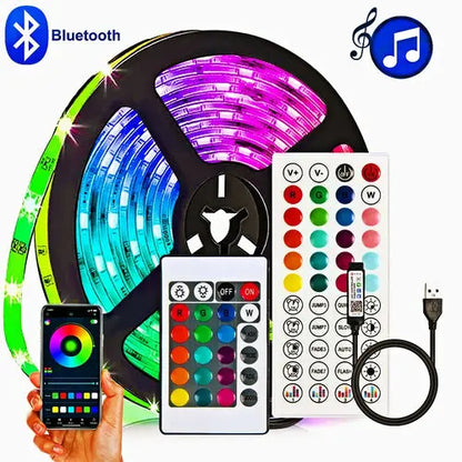 RGB LED Strip Lights Bluetooth TV Backlight 30m 1-5m 3535 Luces Para AliExpress