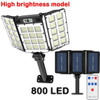 Solar Sensor Light 122 LED 3Head Outdoor Spotlight with 3 Modes Pink Iolaus