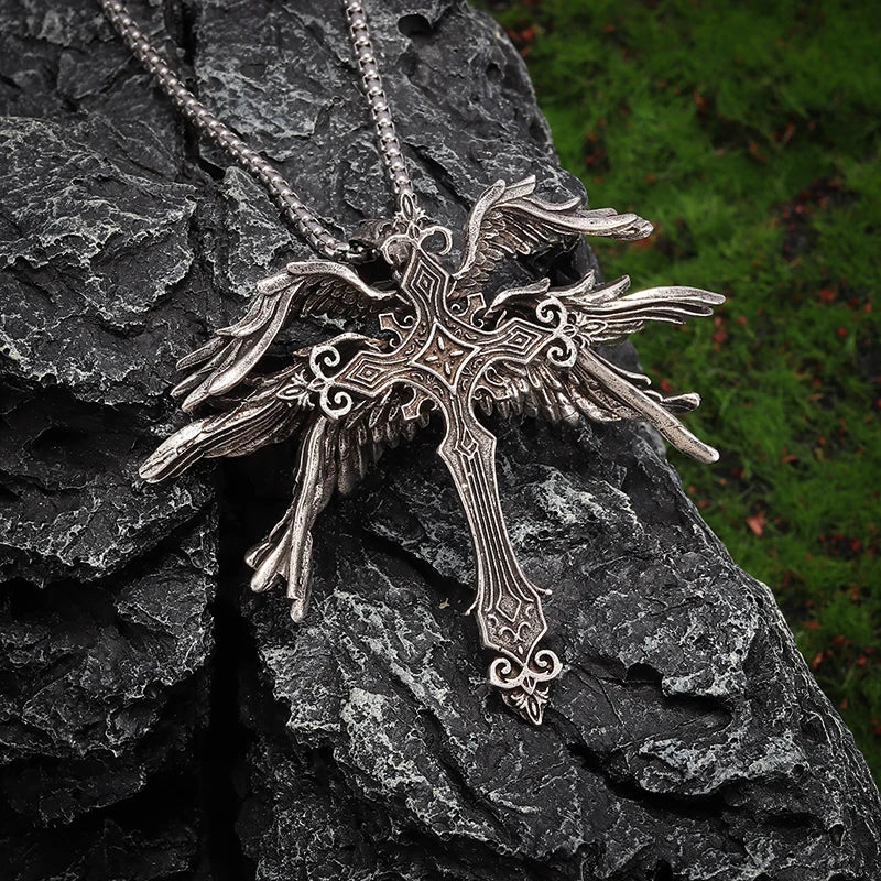 Guardian Angel Wings Cross Pendant Necklace Jane Eyre 6 Store