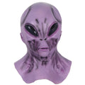 Máscaras de extraterrestre verde OVNI, disfraz de alienígena de terror para fiesta de Halloween, tocado de látex, accesorios divertidos para fiesta de disfraces de terror para adultos