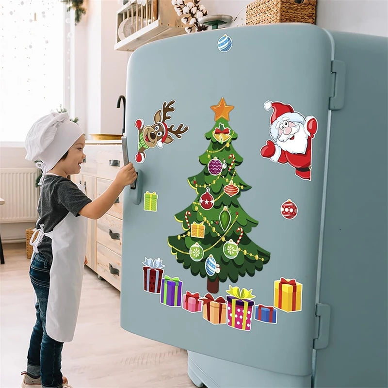 Festive Fridge Magnets – Holiday Sticker Set