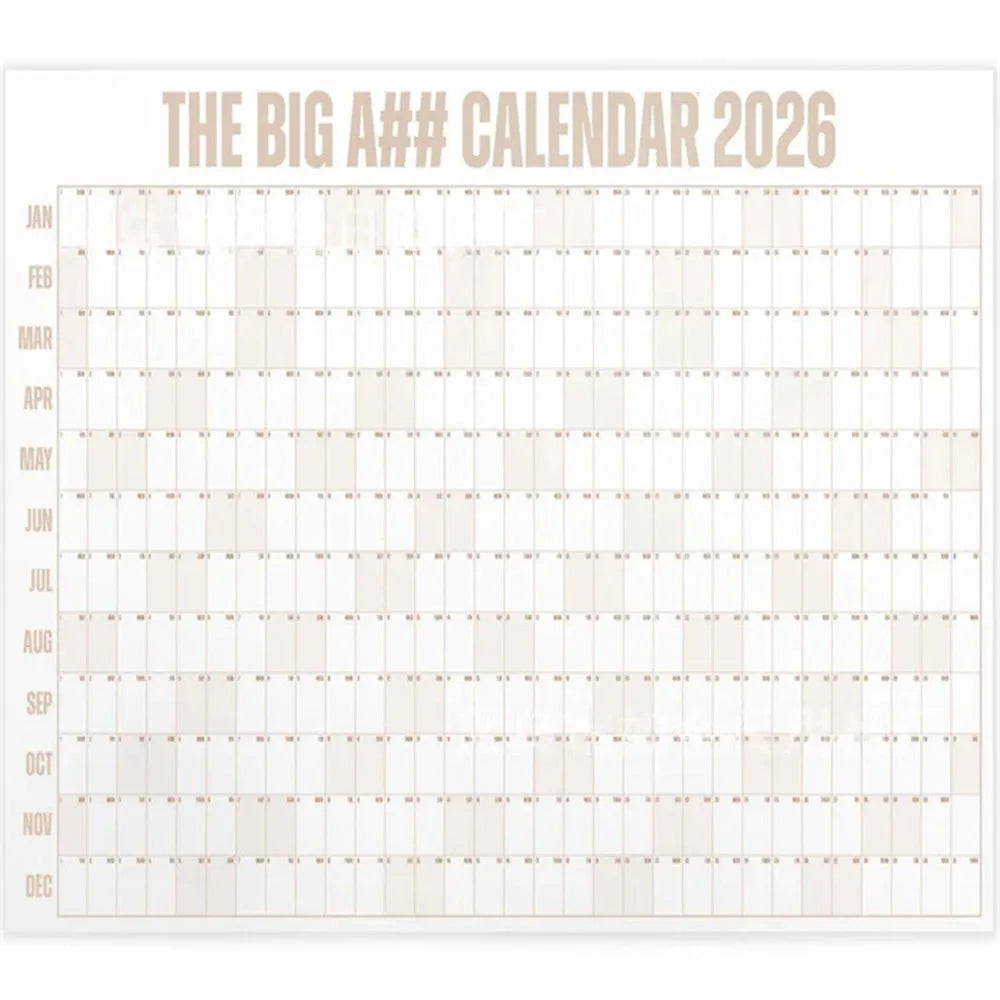 FocusFlow™ 2026 Year-at-a-Glance Planner 🖊️📅