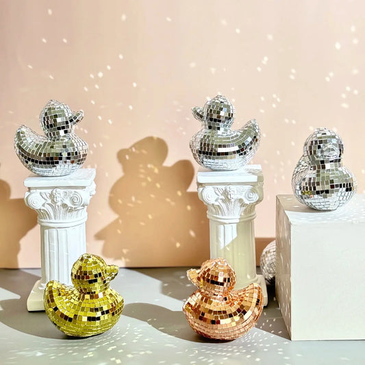 Disco Duck Bedroom Decoration Handmade Mirror Disco Ball Duck Shape AliExpress
