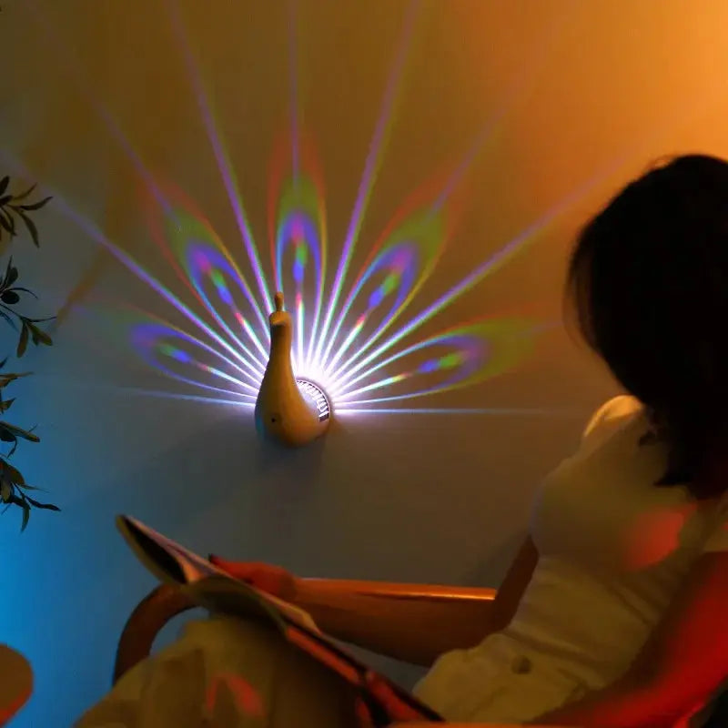 Peacocks Wall Lamp Colorful ambient lighting Modern Creative