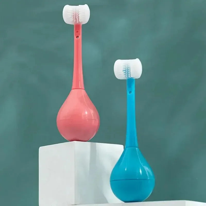 3-Sided Kids Toothbrush – Cleans All Tooth Surfaces at Once!