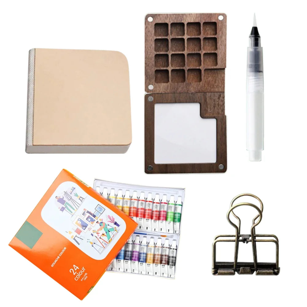 AquaTrek™ – Set de acuarelas de bolsillo para artistas viajeros 🎨