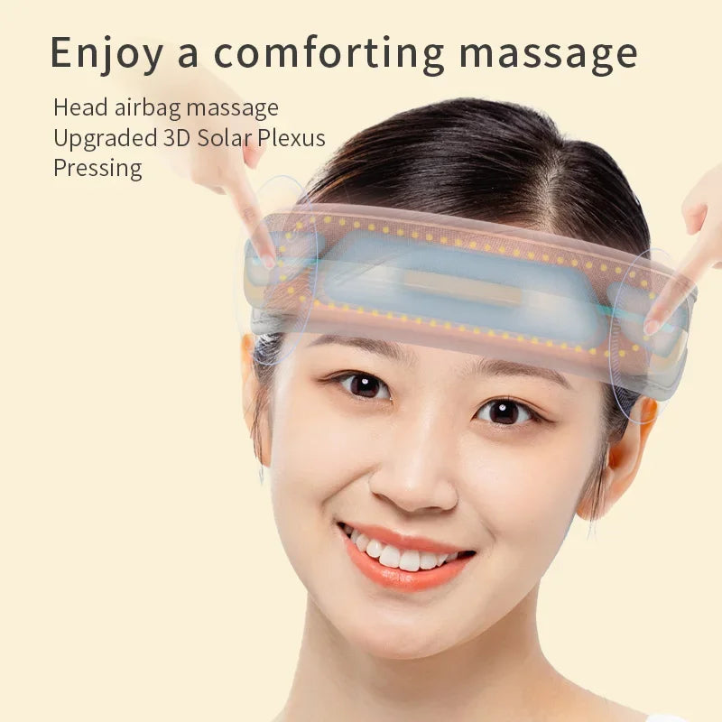 BlissVibe Pro: Heated Air Pressure Head Massager Shop1103750635 Store