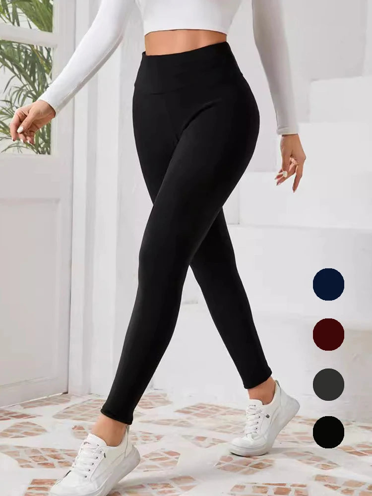 Thermal Fleece Lined High Waist Warm Women Leggings Autumn Winter AliExpress