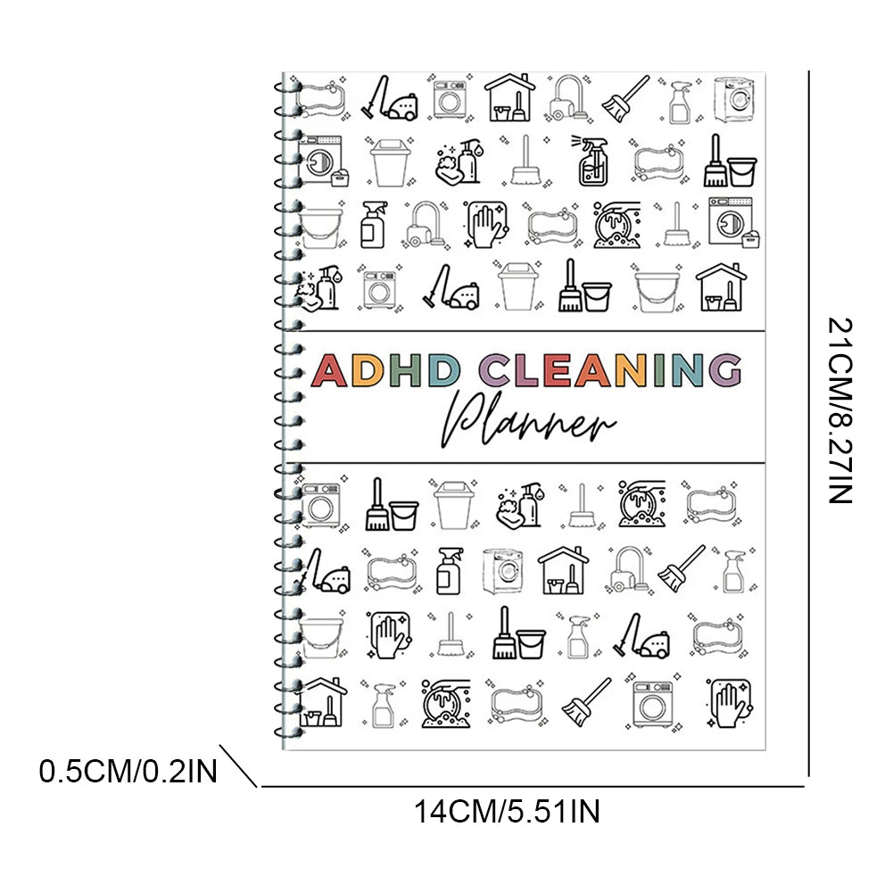 Tidy Mind: ADHD Cleaning Planner Notebook