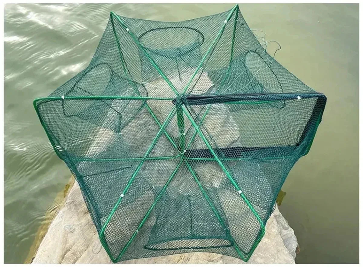 Trampa de Pesca Plegable AquaCatch™ 🎣 — Pesca más, lleva menos