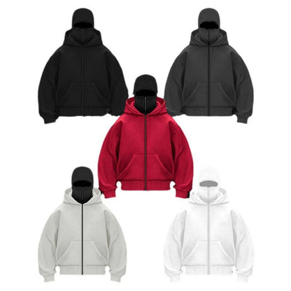 Y2K Gothic Harajuku Double Hat Design Sportswear Winter New Hoodie AliExpress