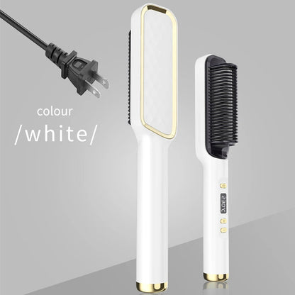 Electric Hot Comb Multifunctional Straight Hair Straightener Comb Negative Ion Anti-Scalding Styling Tool Straightening Brush Stone's Store