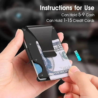 Slim Wallet For Men - Front Pocket RFID Blocking Minimalist Wallet For