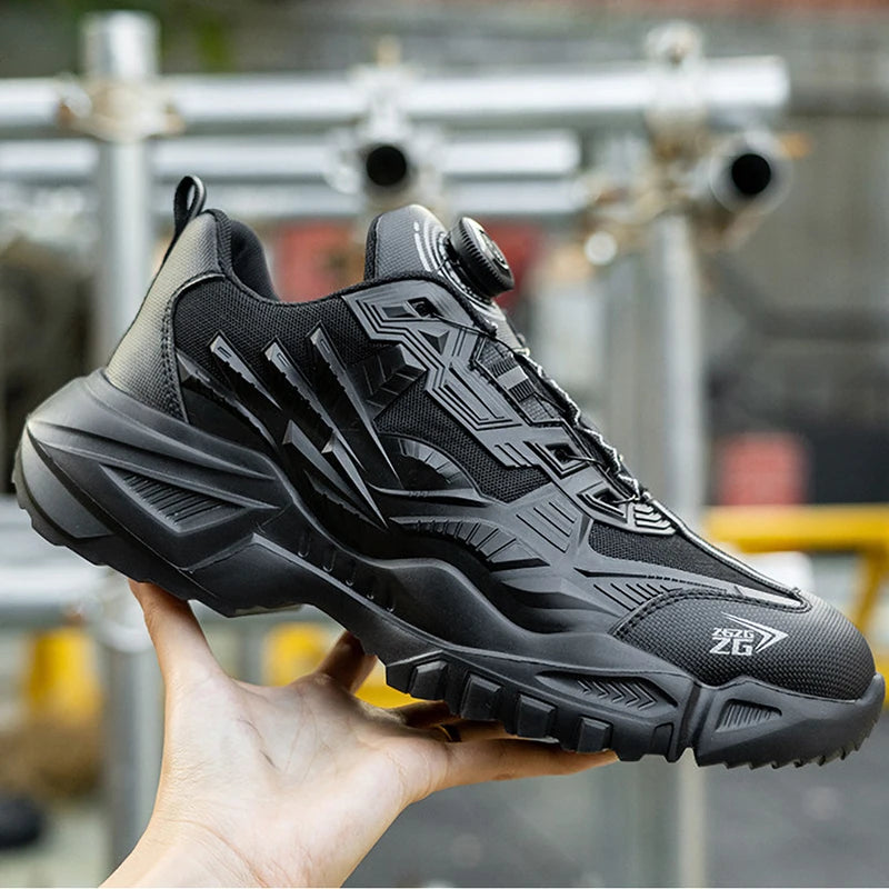SteadyGuard™: Ultimate Steel Toe Safety with Easy-On Comfort! High quality safety shoe Store