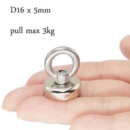 Fishing Magnets, 110lb 242lb 529lb 771lb Pull Force Super Strong Heavy Duty Rare Earth Neodymium Search Magnet For River Fishing Shop1103844153 Store