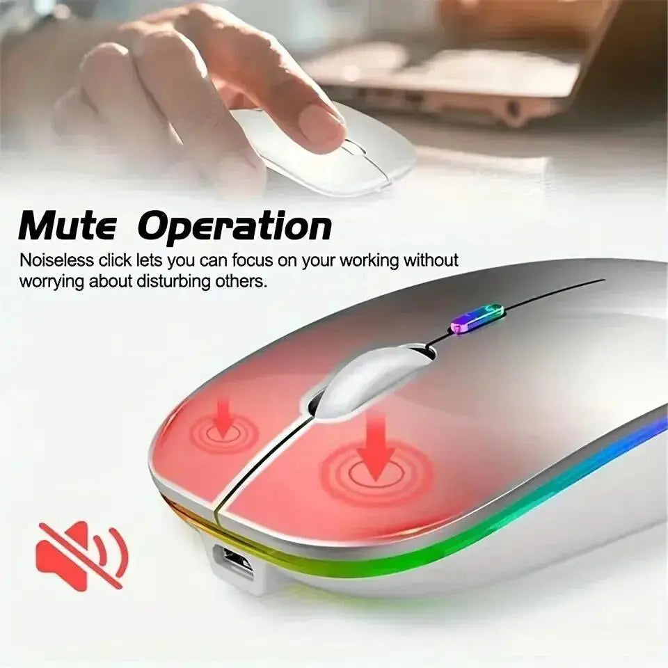 Wireless Mouse Gaming Mouse Backlight USB Compatible RGB Rechargeable AliExpress