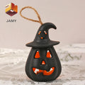1 unidad de lámpara LED electrónica de calabaza, calavera o fantasma, para colgar en casa, bar, árbol, linterna para decoración de fiesta de Halloween