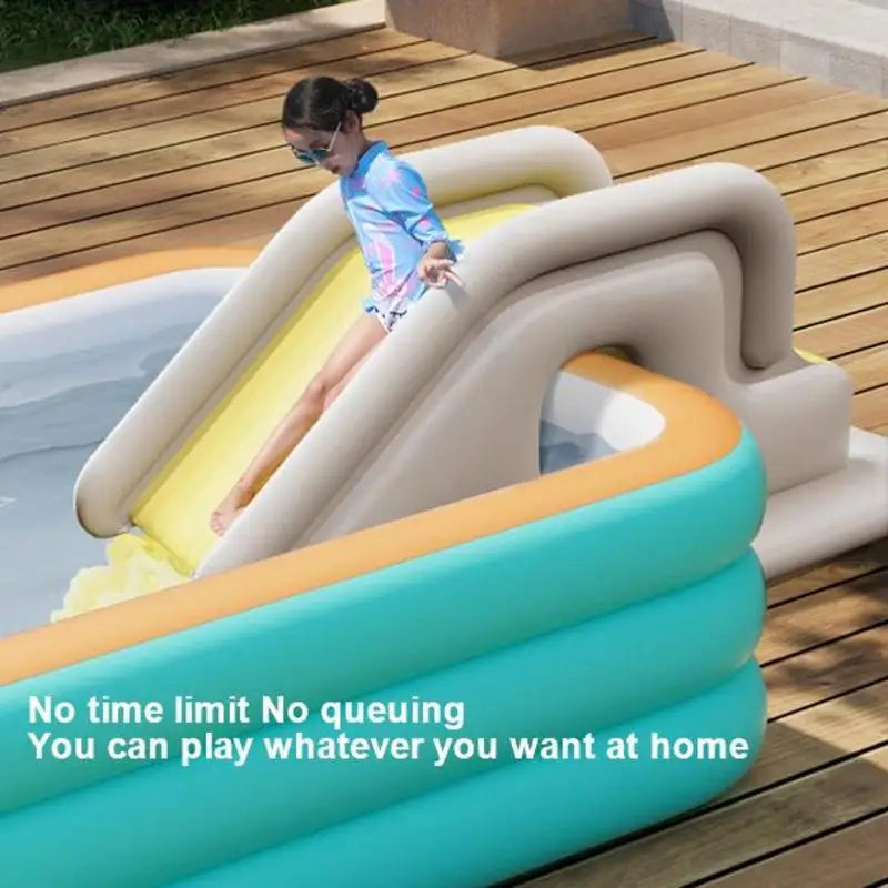 Tobogán de agua inflable para piscina, centro de juegos de juguete para exteriores, toboganes de agua inflables para centro de juegos acuáticos sobre el suelo