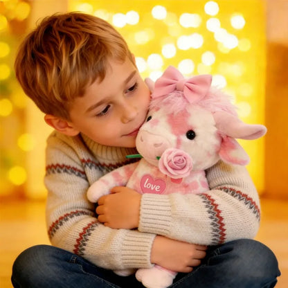 LoveMoo™ Pink Cow Plush 🐮💖 Cuddles Full of Love