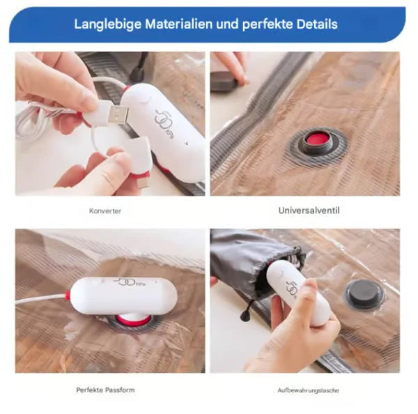 Jet-Set Packing Pro – Inflate & Deflate in Minutes with USB Power!