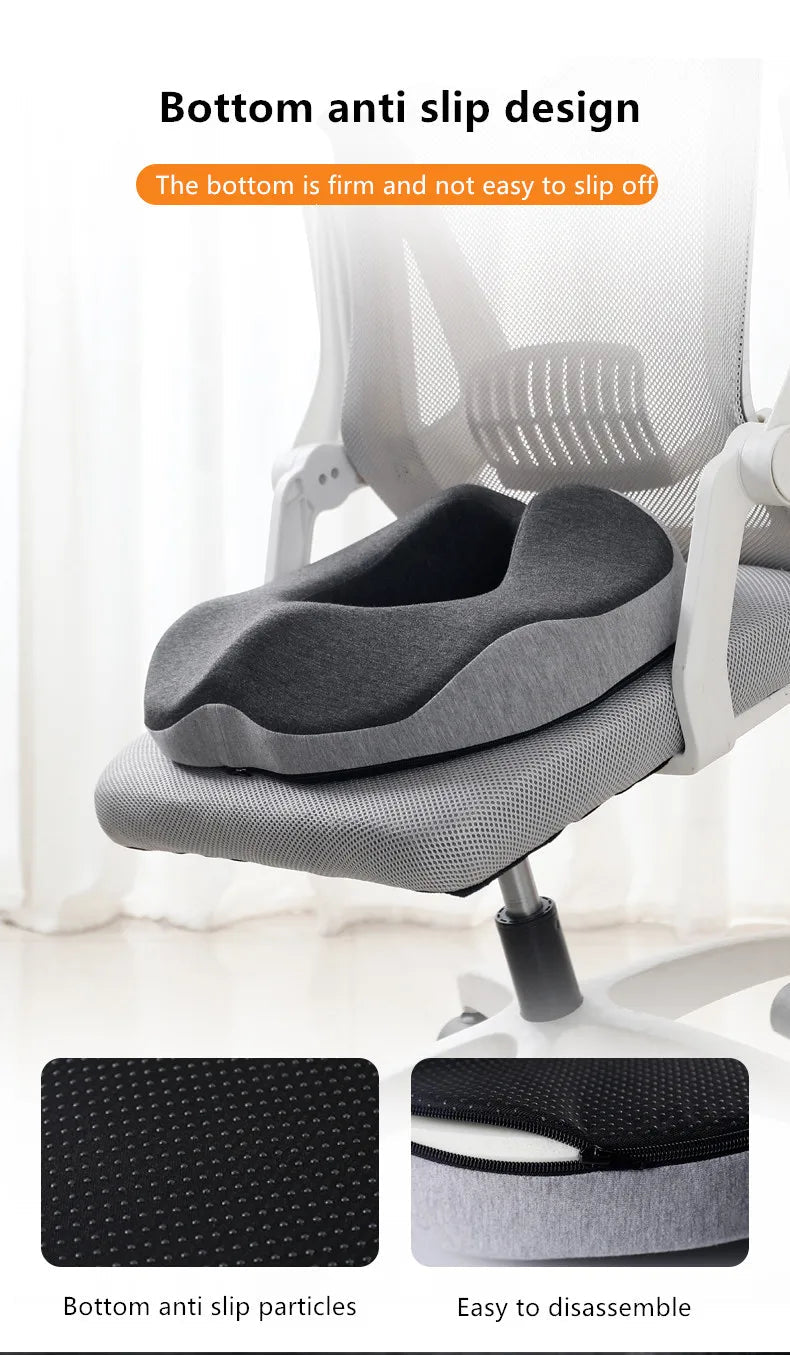 Hemorrhoid Mat Health Care Seat Cushion Sciatica Tailbone Bed Sores Donuts Shape Sitting Pain Relief Travel Office Memory Foam A Magical Treasure House Store