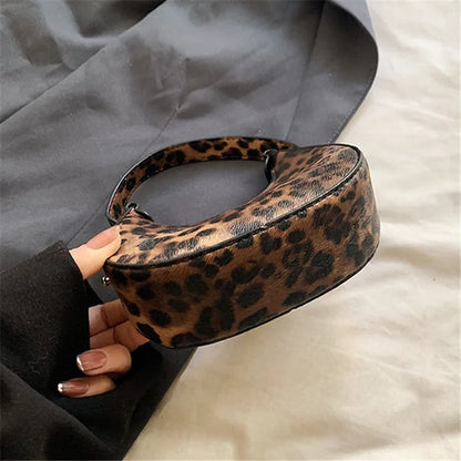 Fashionable Women's Bag, Chic Mini Tote Bag Temperament Leopard PU Leather Handbag Purse for Women Evening Party Date Daily Wear