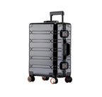 2024 New Large Capacity Durable Luggage Sets Aluminum Suitcase Women Girl Carry-On Boarding Travel 20/24/29 Big Save Store