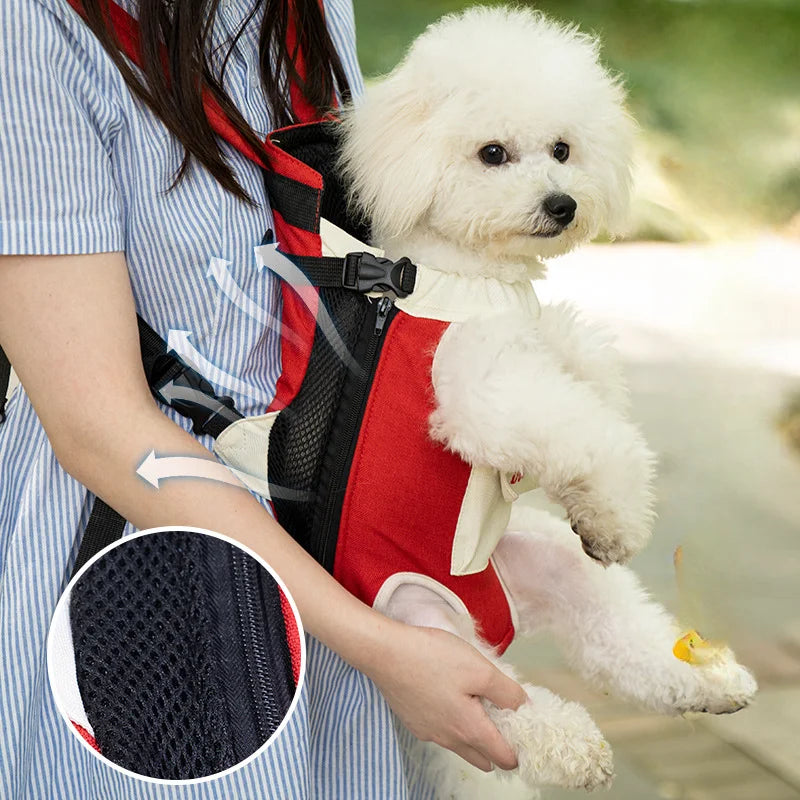 Bolsa para mascotas, bolsa para perros, mochila de viaje portátil, mochila de malla para gatos, mochila de cuatro patas para salidas