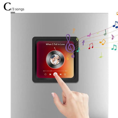Personalized Music Fridge Magnet – Add Your Favorite Song and Photo! Happy Home Time Store