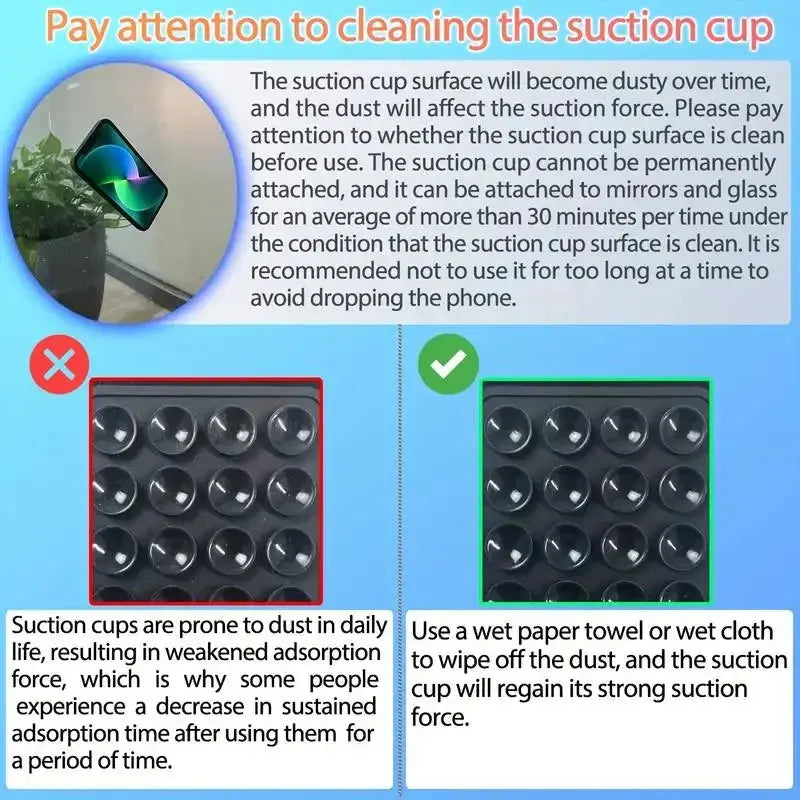 Silicone Suction Phone Case Adhesive Mount - iPhone & Android Compatible Shop5720013 Store