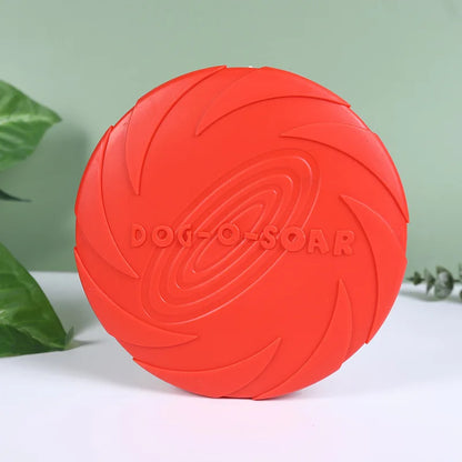Durable Silicone Flying Disc for Dogs - Interactive Outdoor Fun!