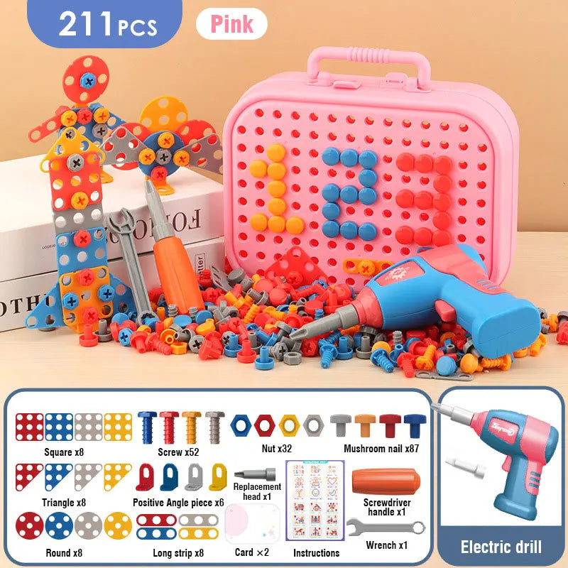 Power Play: Kid-Friendly Electric Drill Toy for Little Builders! Stone's Store