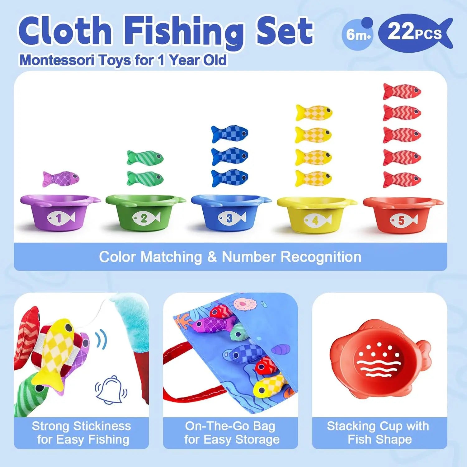TinyCatch™ Learning Set 🎣✨ — Play, Sort & Learn Numbers