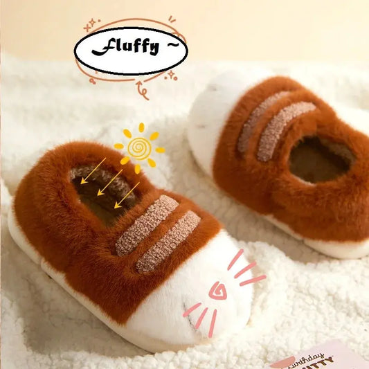 New arrival cat foot slippers women cushiony indoor outdoor shoes