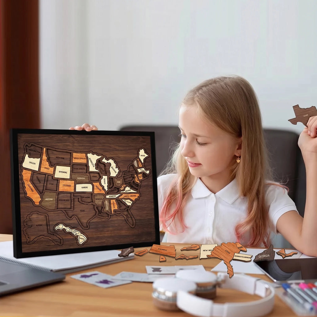 MapQuest™ USA Puzzle 🗺️✨ — Build Your Travel Memories