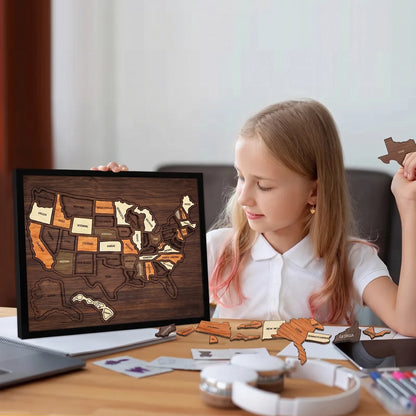 MapQuest™ USA Puzzle 🗺️✨ — Build Your Travel Memories