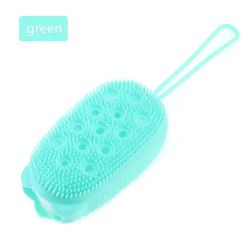 Silicone Body Scrubber Shower Exfoliating Scrub Sponge Bubble Bath