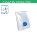 5 Pack Vacuum Storage Bags, Space Saver Bags Compression for Comforters and Blankets, Sealer Clothes Travel Packing Organizer