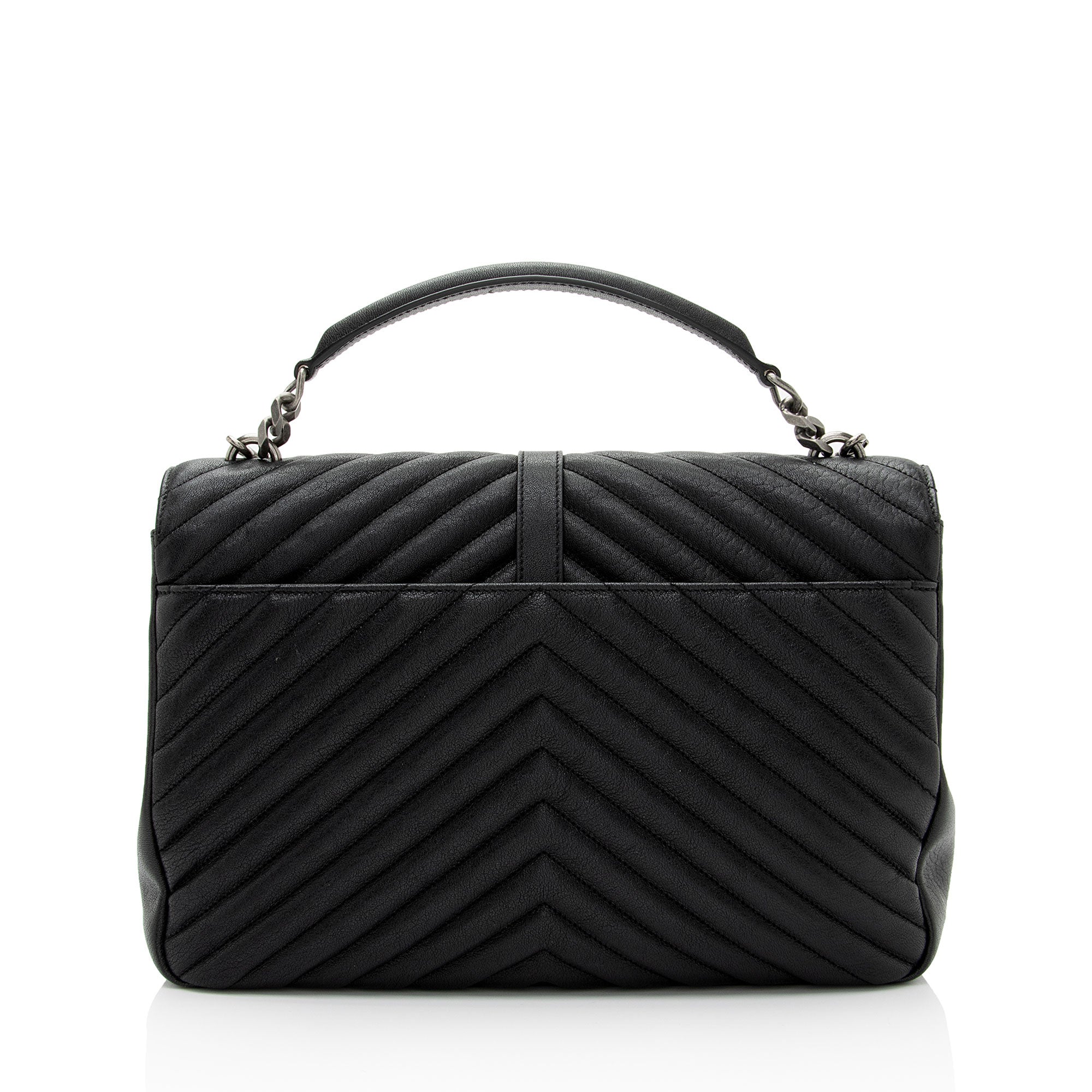 Saint Laurent Matelasse Calfskin Monogram College Large Shoulder Bag (SHF-6MZ4bL) Teezone Store