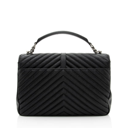 Saint Laurent Matelasse Calfskin Monogram College Large Shoulder Bag (SHF-6MZ4bL) Teezone Store