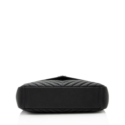 Saint Laurent Matelasse Calfskin Monogram College Large Shoulder Bag (SHF-6MZ4bL) Teezone Store