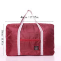 1Pc Red/Navy/Green Multifunctional Folding Travel Bag Single Shoulder