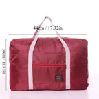 1Pc Red/Navy/Green Multifunctional Folding Travel Bag Single Shoulder