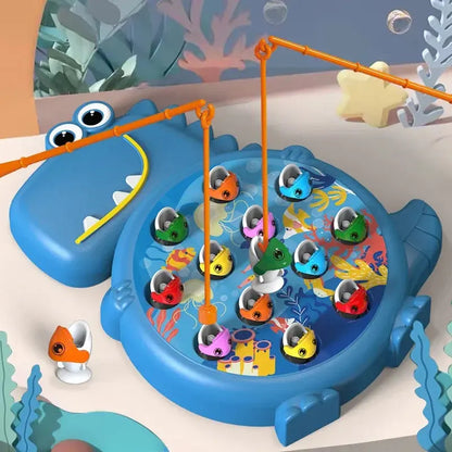 Dinosaur Simple Magnetic Fishing Toys Play Rod Game Toys for Children Baby Montessori with Rod Kids Educational Rotating Gift Sweet Kids Store