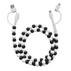 4-in-1 Beaded Charging Cable – 66W Fast Charge for All Devices!